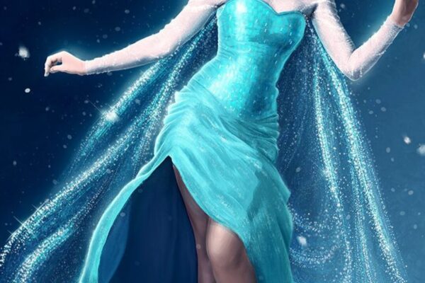 Elsa buz sehrinden istifade edir — Frozen Legends 2026 animasiya filmi