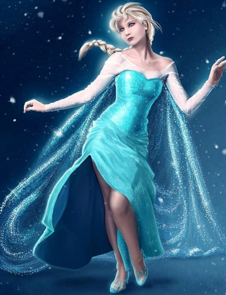 Elsa buz sehrinden istifade edir — Frozen Legends 2026 animasiya filmi