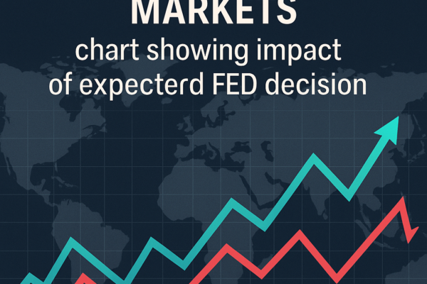Global financial markets chart illustrating expected reaction to FED decision
