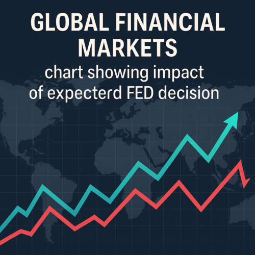 Global financial markets chart illustrating expected reaction to FED decision