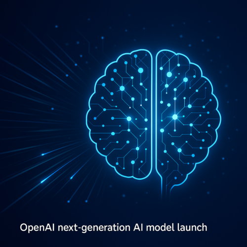 Illustration showing concept of new AI model released by OpenAI