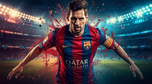 lionel messi zede iddialari futbol xebere uygun illustrasiya